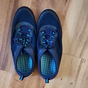 Blue and Black WATER Athletic Shoes